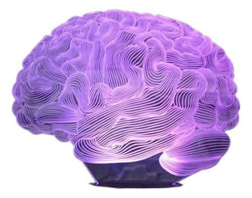 Lámpara De Mesa Cerebelosa 3d Con Cerebro Humano Modelo