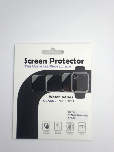 Protector De Pantalla Para Apple Watch De 38 Mm X 2unid