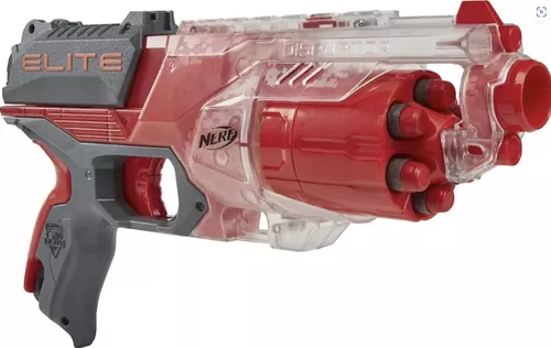 brinquedo arminha lança dardo nerf glock de elite lançamento