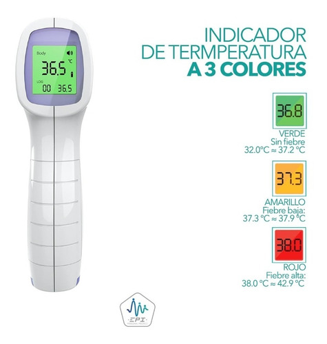 Imagen 2 de 9 de Termómetro Digital Infrarrojo Sin Contacto Noan