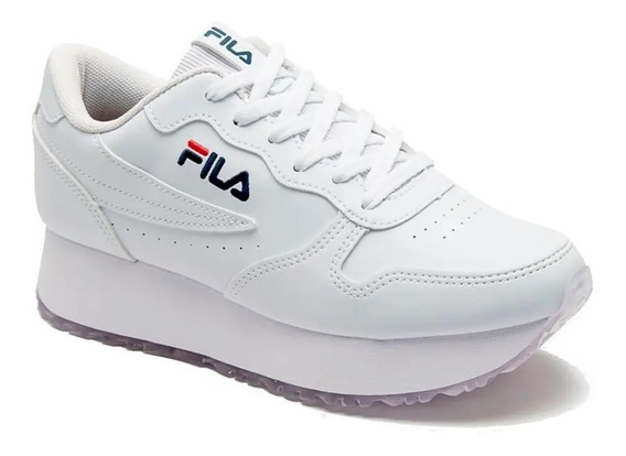 zapatillas fila blancas con plataforma l54995