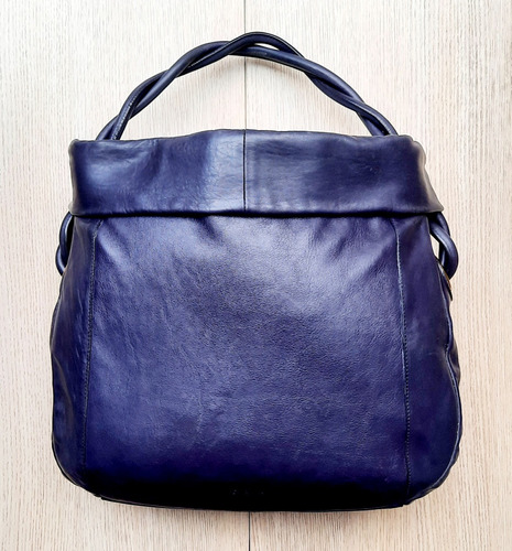 Bolsa Furla Feminina Tote Couro Azul Marinho 