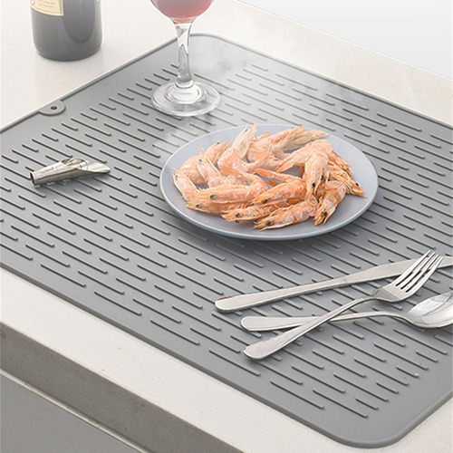 (bk) Tapete De Secagem De Pratos De Silicone Resistente Ao C