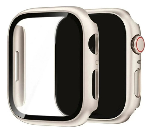 Capa Com Vidro Integrado Para Apple Watch 44mm - Starlight