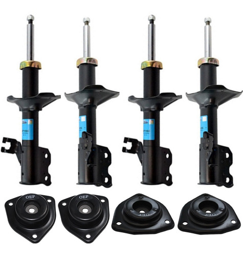 Kit 4 Amortiguadores Boge Y Bases Nissan Tsuru 2004