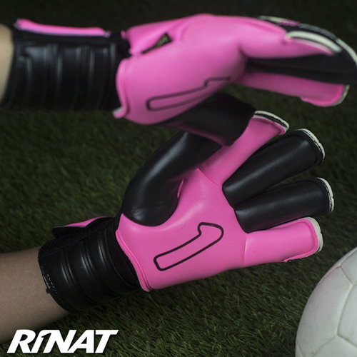 Imagen 4 de 6 de Guante De Portero Rinat Imperator Pro Adulto Negro Rosa