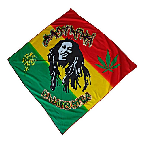 Pañoletas Seda Bandana Rolling Guns Roses Bob Marley Rock 