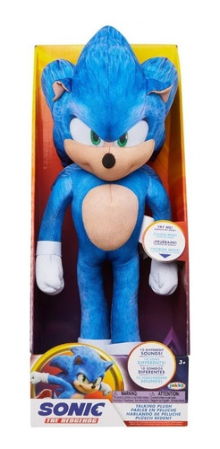 Peluche Parlante Original Sonic La Pelicula 35cm 2020