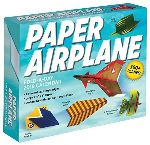 Paper Airplane Foldaday 2019 Calendar