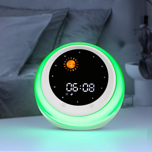 Icode Reloj Despertador Para Niños, Entrenador De Sueño Inf