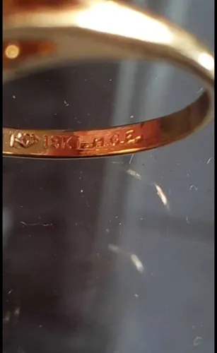 Anillo Enchapado En Oro 18 Hge
