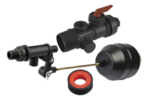 Tinaco Tricapa Iusa, 450 L., Negro + Accesorios Baja Presión