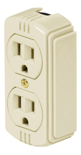 Contacto Doble Sobreponer Aterrizado Economica Voltech 46103