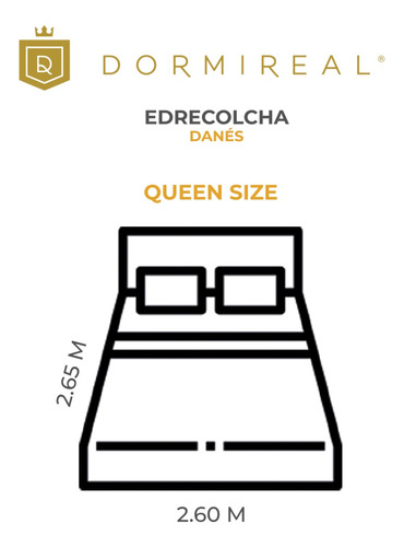 Edrecolcha Danés Queen Size Dormireal