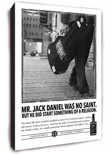 Cuadro De Jack Daniels Para Decorar De 33x48 Cm.