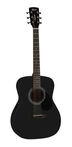 Guitarra Acustica Cort Af510 Folk Black Satin