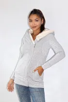 Comprar Campera Larga Frisa Abrigo Invierno Cierre Cruzado Mujer