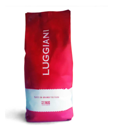 Luggiani cafe en grano tostado italiano rosso 1kg