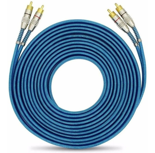 Cabo Rca 5 Metros Dupla Blindagem Cobre 5m Blindado 5mm