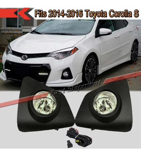 Fog Light Faros Parachoque Toyota Corolla S 2014 2015 2016