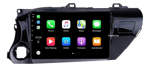 Auto Radio Estéreo Android Gps Para Toyota Hilux 2016-2022