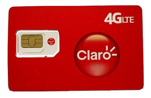 Chip Prepago Claro  20mb+ 20 Minutos 1era Carga +5gb+300 Min