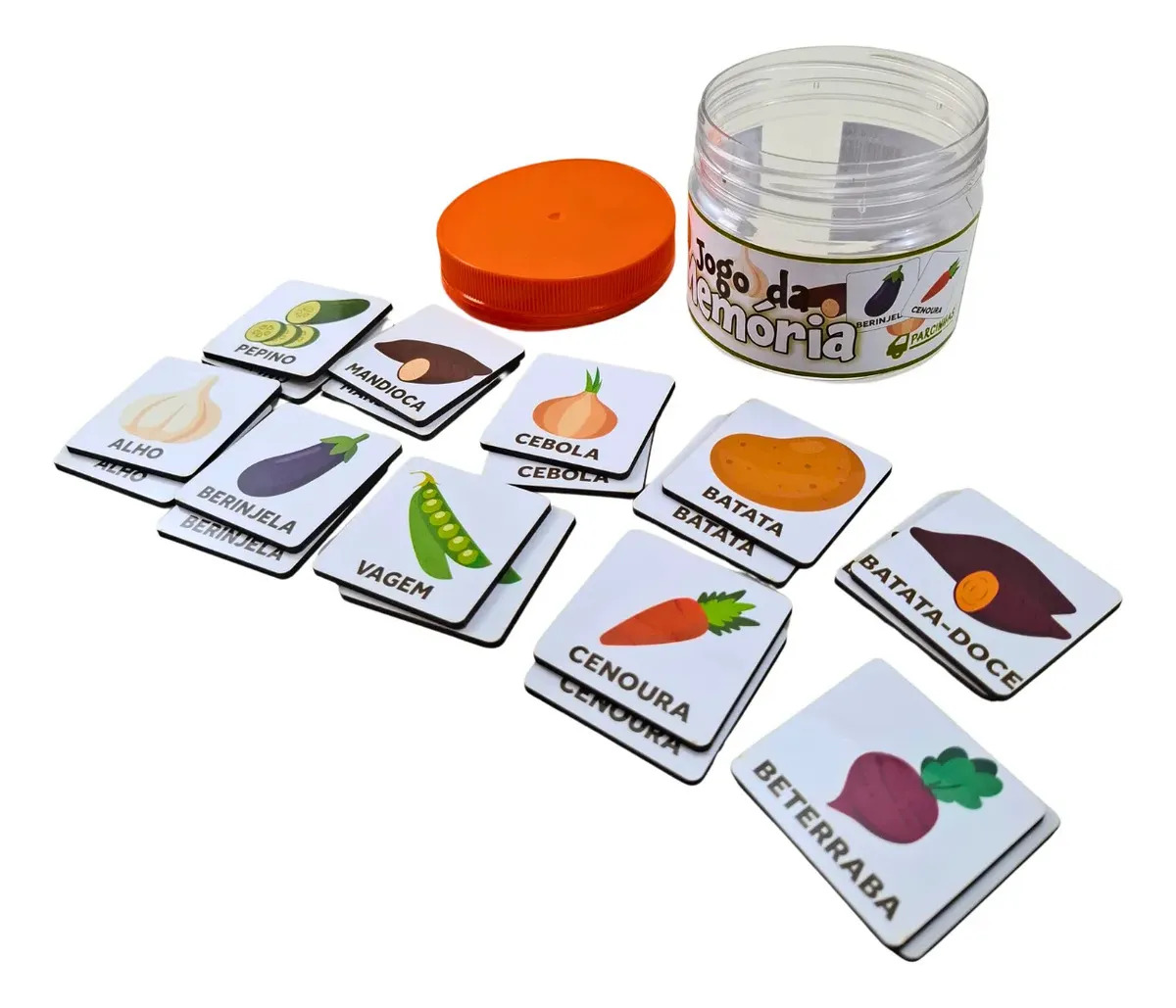 Jogo Da Memória Legumes Brinquedo Educativo Racicionio Em Md