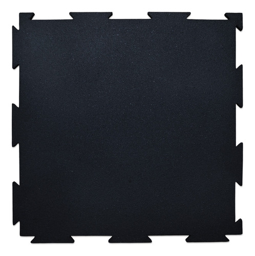 Piso De Caucho Reciclado Antiderrapante 6m2 Uso Rudo (24 Pz) Negro