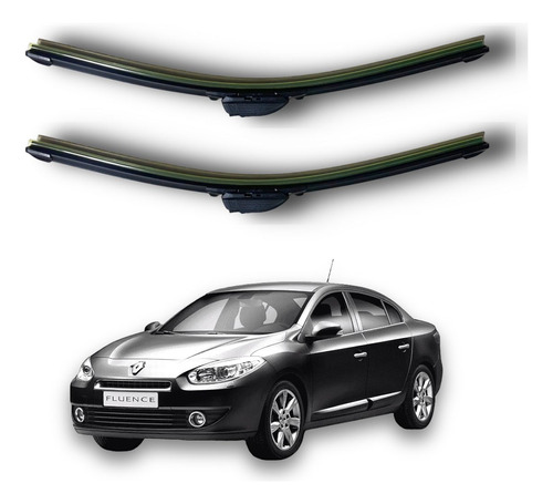 Kit 2 Escobillas Delanteras Flex Renault Fluence 2009 A 2023