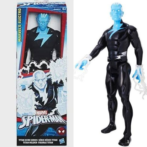 Boneco Electro Marvel 30cm Articulado Da Hasbro.