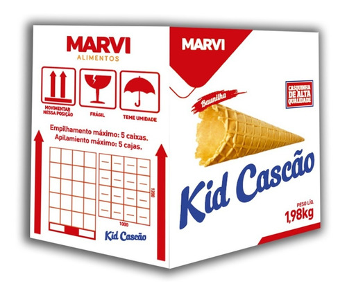 Kid Cascão Baunilha 1,98 Kg C/120 Marvi