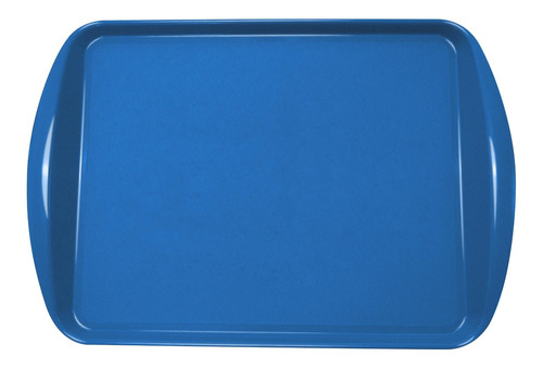 Kit 25 Bandeja Restaurante Self Service Fast Food 44x30 Cor Azul