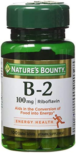 De La Naturaleza Bounty Vitamina B2, 100 mg, 100 tabletas (p