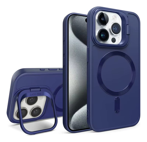 Capa iPhone 16 E 16 Pro Magsafe Soft Touch Com Anel Suporte