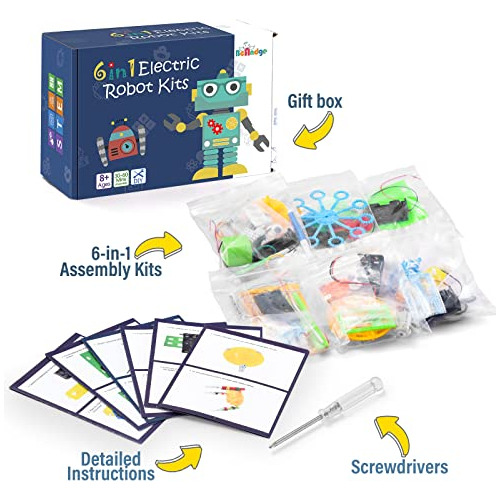 Juguete Ciencias Robotica Wesayee 6 Proyectos -azul
