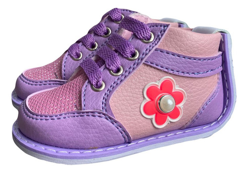 Tenis No Tuerce De Niña Morado Para Bebe 