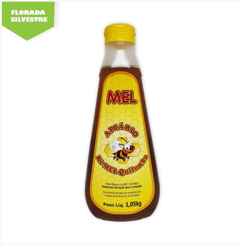 Imagem 1 de 4 de Mel Silvestre 100% Puro De Abelha Bisnaga 1kg Bico Dosador