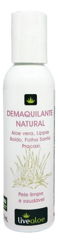 Demaquilante  Aloe Lippia Boldo Folha Santa 120ml - Livealoe