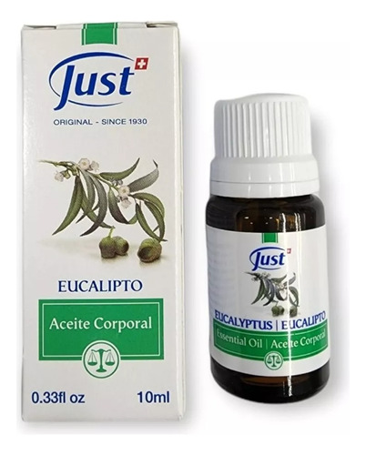 Aceite Esencial De Eucalipto 10ml Swiss Just