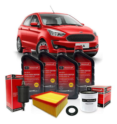 Kit Óleo Motorcraft 5w20 Ford Ka 1.0 1.5 2018 2019 2020 2021