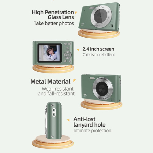 // A Para Cámara Digital 4k Videocámara Cámara De Vídeo