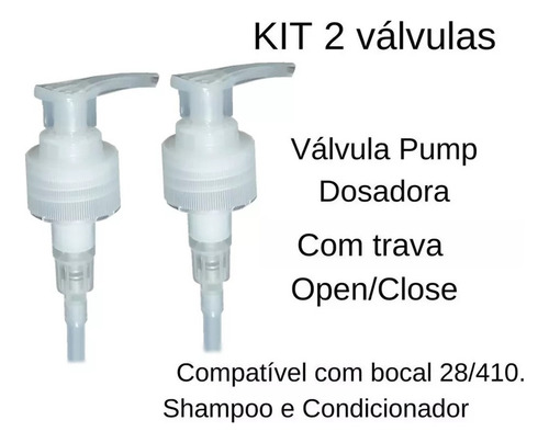 20 Valvulas Pump 28/410 Especial Para Shampoo Profissional