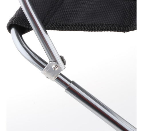 Silla De Asiento Plegable Taburete Portátil Ligero Respaldo
