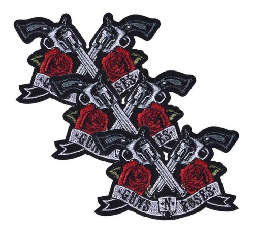 Parche Con Diseños, Mxrss-003, 3 Parches, Gun N Roses, 13x9c
