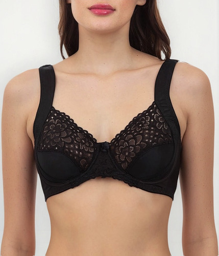 Sostén Mujer Lady Genny S-027b Microfibra Con Encaje