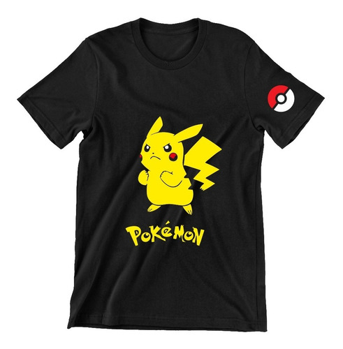 Playera De Pokemon Pikachu Enojado , Brilla En La Oscuridad