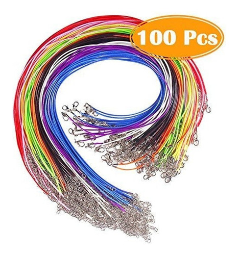 Paxcoo 100 Pcs 18 Pulgadas Cordon De Collar De Algodon Encer