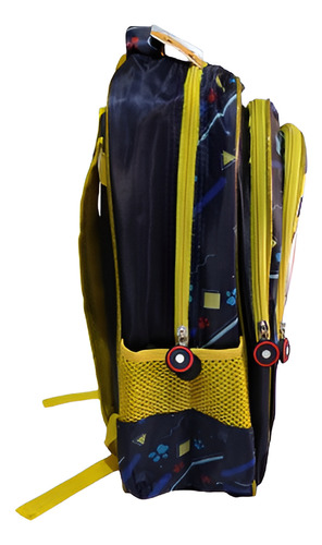 Mochila Escolar Pikachu Smartbaby Infantil Reforzada 3d Negro Liso