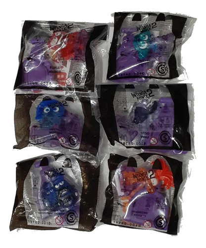 6 Muñecos Intensamente 2 Mc Donalds Cerrados