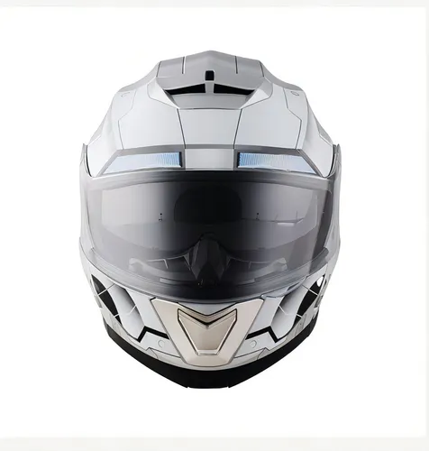 Casco plateado moto hotsell